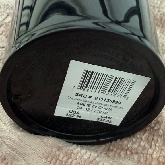 Halloween Starbucks Glossy Black Tumbler Cup Venti - Picture 2 of 3